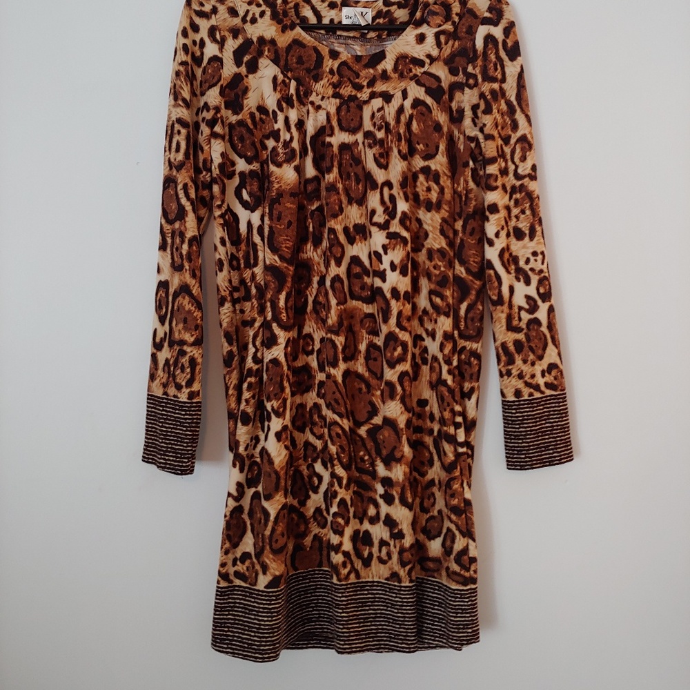 Animal print dress